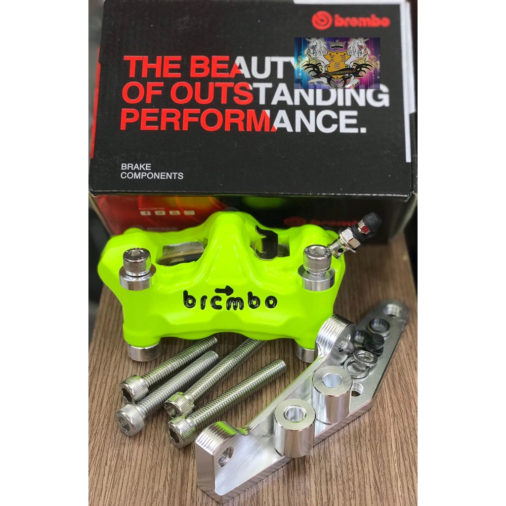 HEO BB 4PISTON KÈM ỐC + PÁT CNC DÀNH CHO XE EX/ WIN/ WAVE/ SI ....