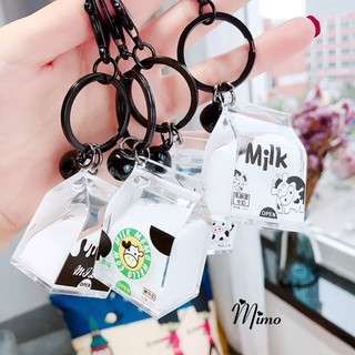Móc khoá hình hộp sữa Milk trang trí balo, chìa khóa,...  siêu xinh làm móc khóa đôi, quà tặng ý nghĩa