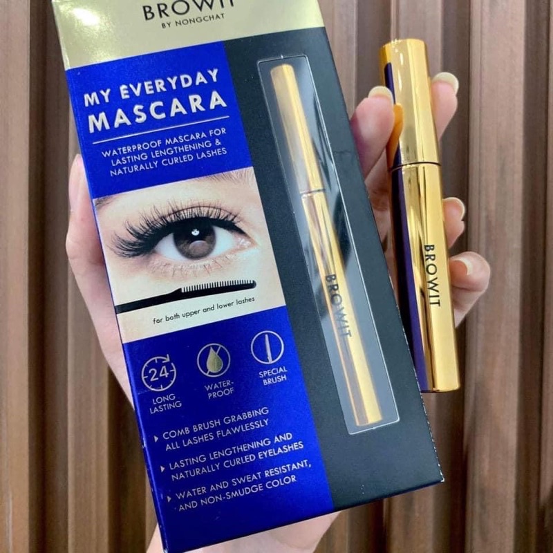 Mascara NongChat Browit Làm Dày và Dài Mi Thái Lan