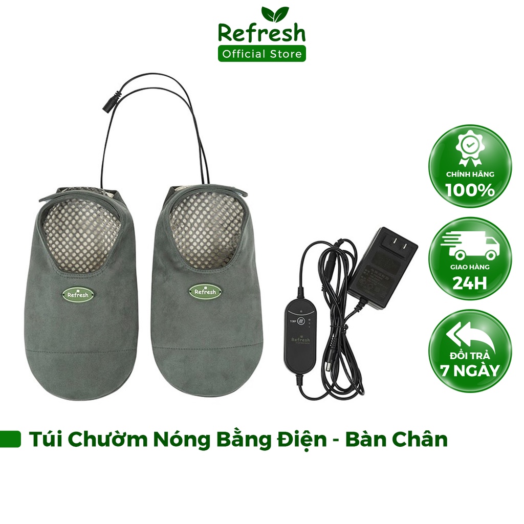 Túi Chườm Nóng Thảo Dược Dùng Điện REFRESH Giảm Đau Nhức Bàn Chân, Giảm Tê Lạnh, Nhức Mỏi Chân