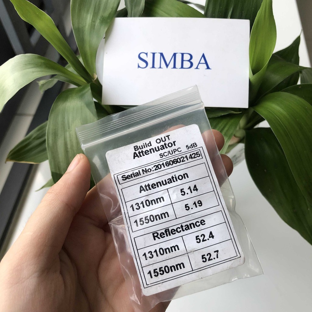 1 Cái Đầu nối suy hao quang, SC/UPC loại tốt, hàng metal, 2DB-3DB-5DB-10DB-15DB-20DB