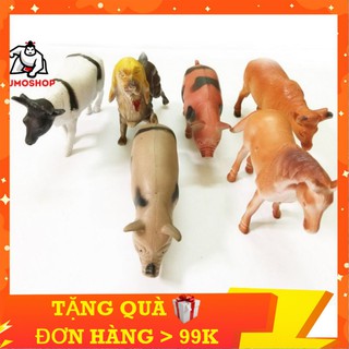 Đồ Chơi Mô Hình Động Vật Gồm 6 Con Thú Nuôi Trong Gia Đình, Ngộ Nghĩnh, Cho Bé Nhận Biết Các Loài Vật- SUMOSHOP68