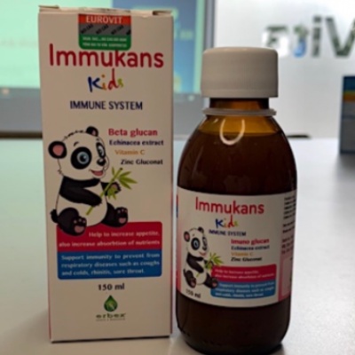 IMMUKANS KIDS Siro Ăn Ngon Và Tăng Sức Đề Kháng Cho Bé 150ml - TP109