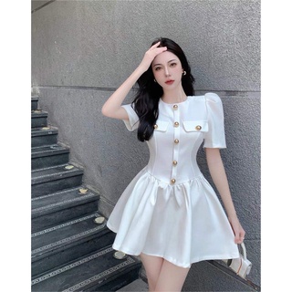 ĐẦM GẤM TAY PHỐNG PHỐI NÚT [TNT SHOP BIGSIZE 60KG 90KG]