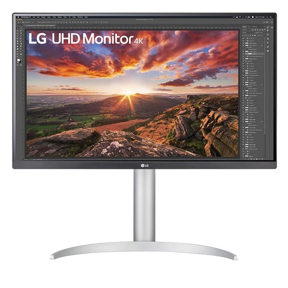 Màn Hình Máy Tính LG UHD 4K 27'' IPS VESA DisplayHDR 400 USB Type-C Chân đế linh hoạt 27UP850-W - Hàng Chính Hãng