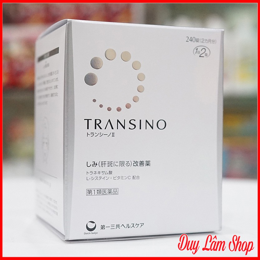 Combo 240 Viên uống Transino Whitening chính hãng nhật bản xóa mờ nám, trắng da