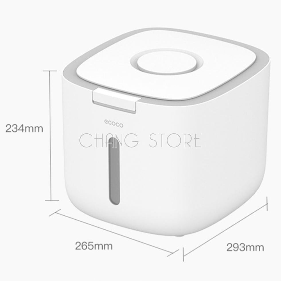 Thùng đựng gạo Ecoco cao cấp chống côn trùng, ẩm mốc cực tốt bảo vệ hạt gạo luôn được sạch