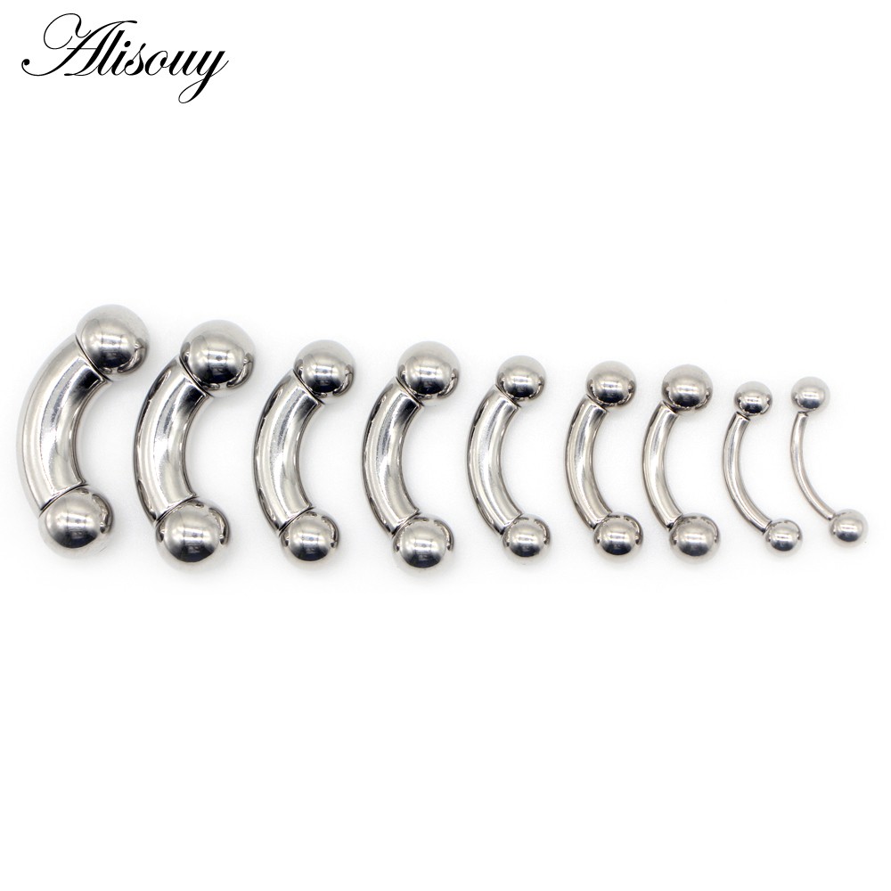 Alisouy 1 Khuyên Xỏ Mũi / Tai / Cơ Thể Bằng Thép Không Gỉ Cỡ Lớn