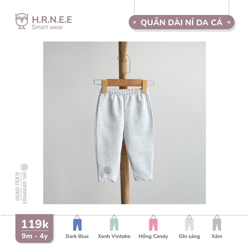 Quần dài nỉ da cá hrnee