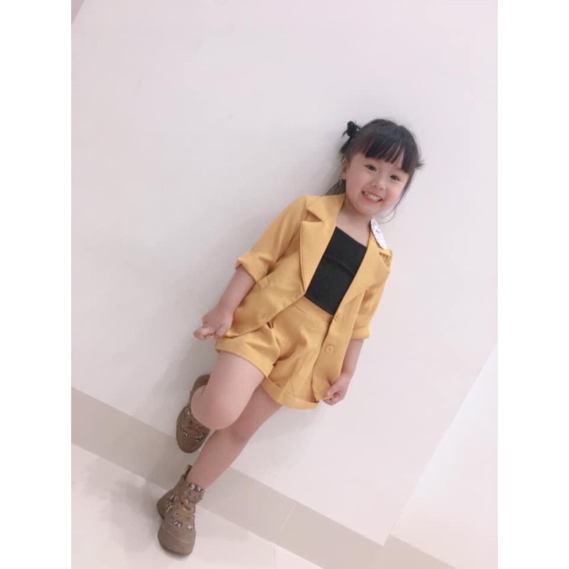 Sét vest cho bé màu hông, nu, cam, đen,đỏ