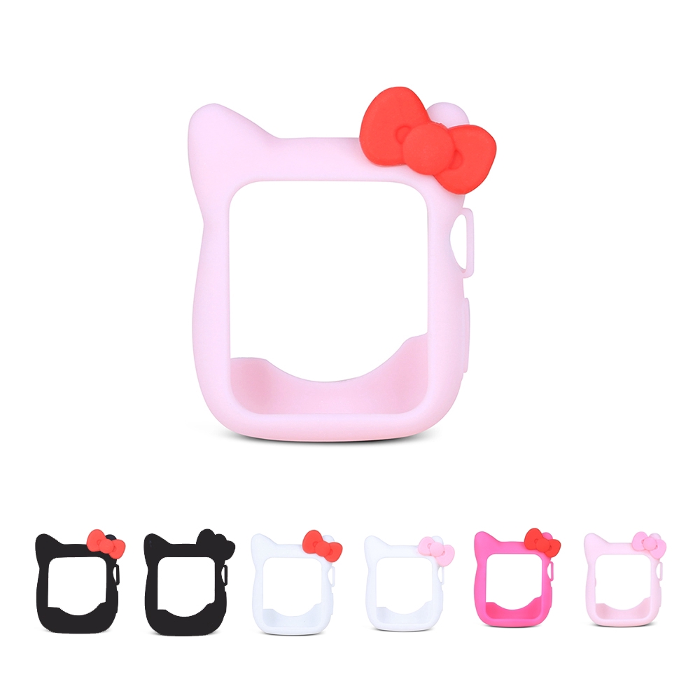 【Apple Watch Case】Ốp lưng silicon mềm hình Hello Kitty cho Apple Watch Series 1 2 3 4 5 6 se