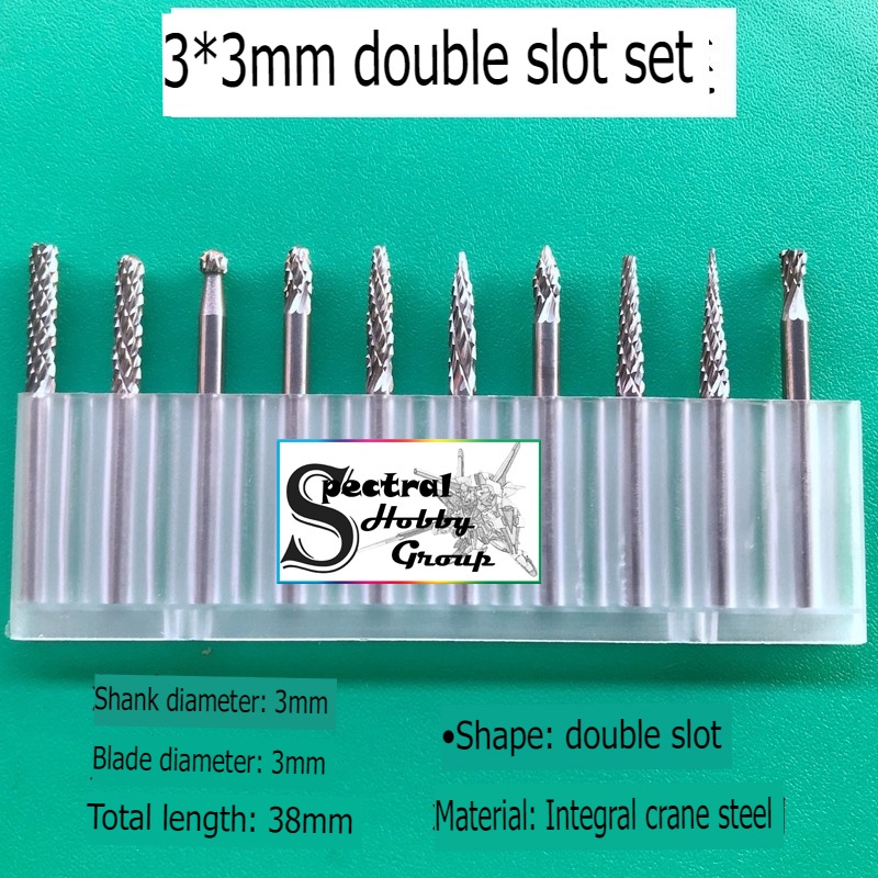 Dụng cụ bộ mũi đầu mài hợp kim vonfram chuôi 3mm 6mm điêu khắc lũa sắt gỗ nhựa Tungsten rotary alloy grinding head