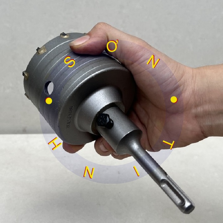 Mũi khoan lỗ khoét lỗ tường bê tông 80mm TOLSEN 75894