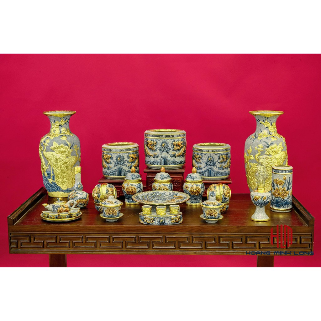 ĐÈN VÁY VAI VUÔNG MEN RẠN ĐẮP NỔI HỌA TIẾT SEN