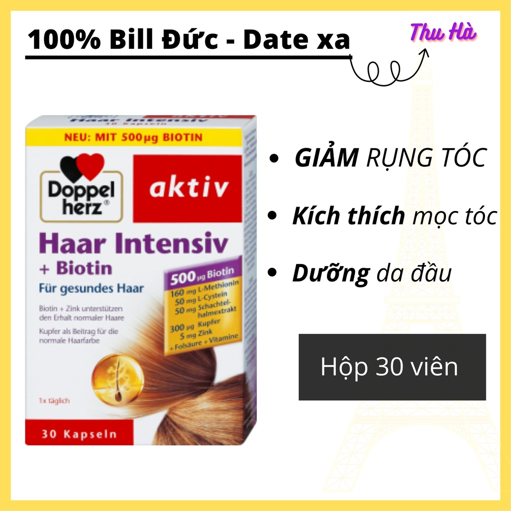 Dưỡng mọc tóc Haar Intensiv Biotin - Bill Đức 100%