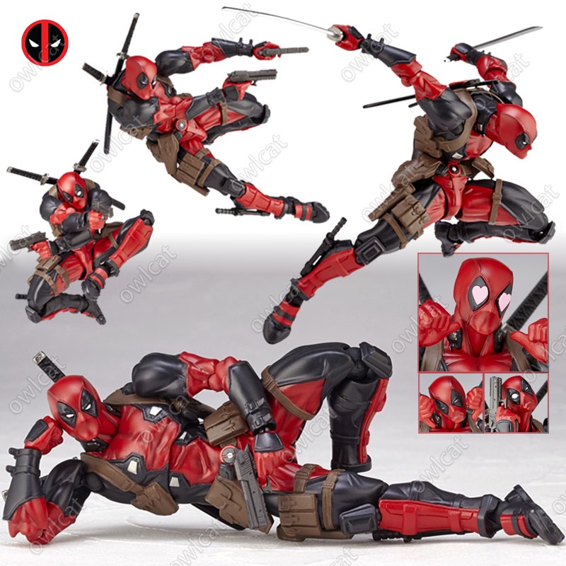 Mô Hình Nhân Vật X-men Deadpool (AMAZING YAMAGUCHI No.001 Ver.) 16cm Action Figure Wade Winston Wilson Mr. Pool X-Force Avengers Super Hero Packed in Box Model