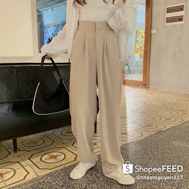 [ Order / ĐỦ màu ] QUẦN ỐNG RỘNG LƯNG CAO CULOTTES ULZZANG / QUẦN TÂY ỐNG SUÔNG DÁNG DÀI XANH ĐỎ VÀNG HỒNG TRẮNG KEM TÍM