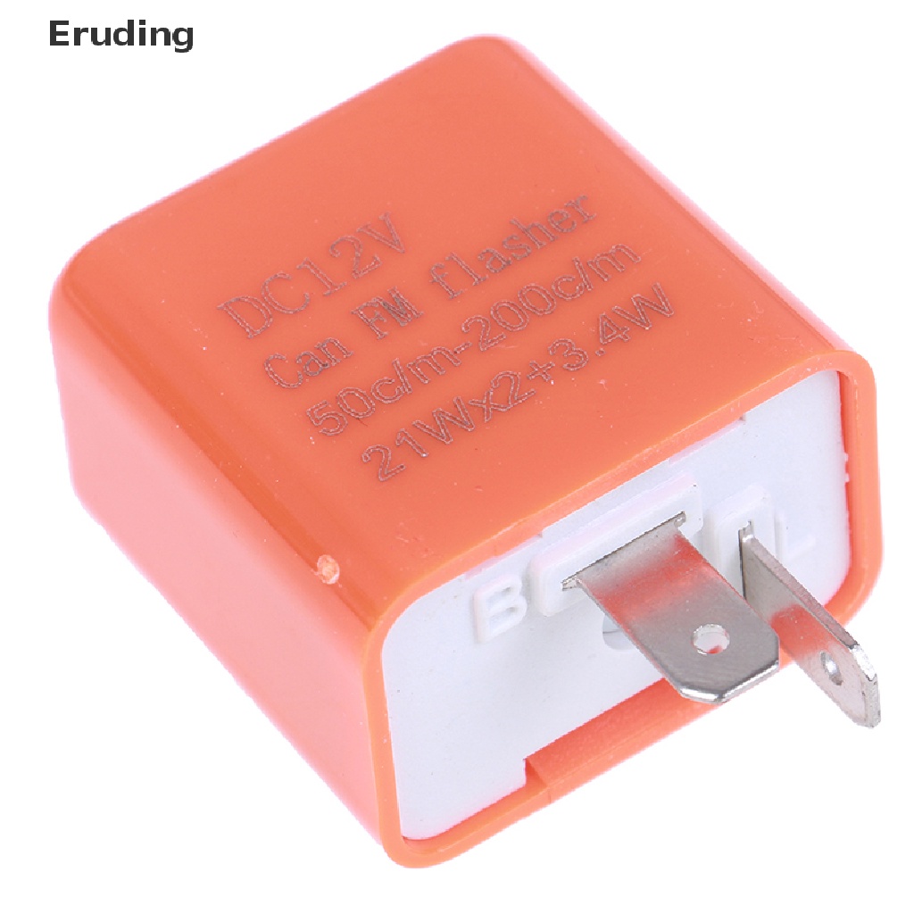 Rơ Le Đèn LED Tín Hiệu Xi Nhan 1x 2-Pin 12V Có Thể Điều Chỉnh Tốc Độ Cho Xe Máy