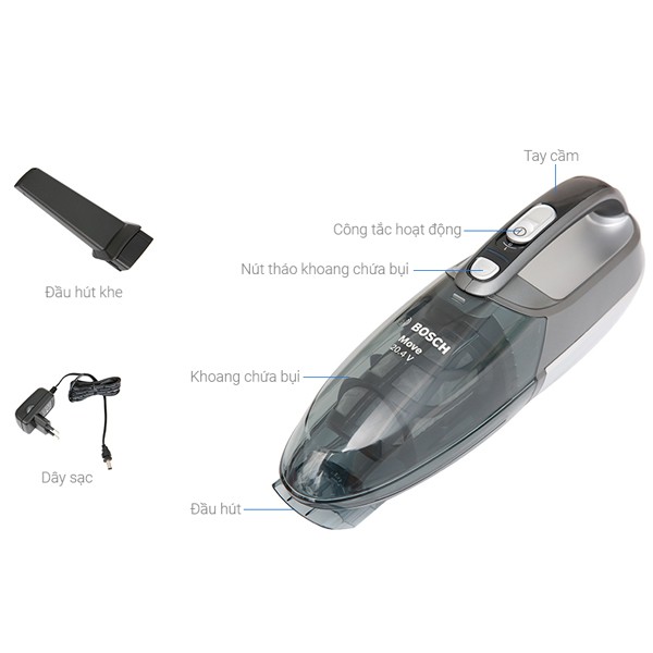 Máy hút bụi cầm tay Bosch BHN20110 (Đen) - Hãng phân phối | BigBuy360 - bigbuy360.vn