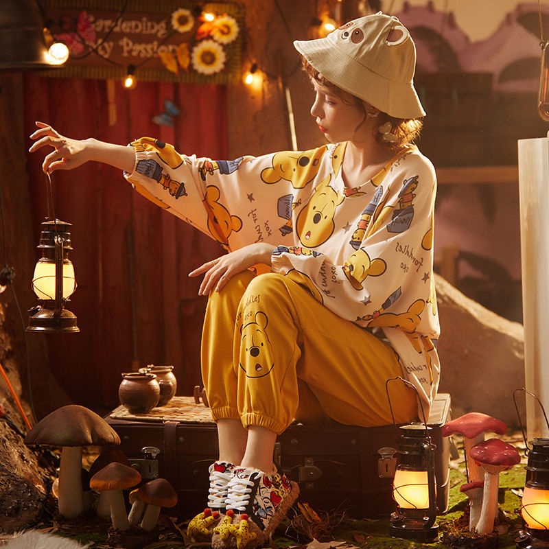 Bộ đồ mặc nhà kẻ sọc thời trang mùa đông cho nữ | BigBuy360 - bigbuy360.vn