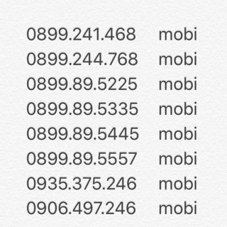 Sim số đẹp mobifone khuyến mãi đồng giá 500k/sim