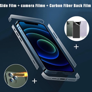 3 trong 1 Phim bên+Miếng dán điện thoại PPF mặt sau +Bảo Vệ Camera Cho IPhone 13 12 Pro Max Mini