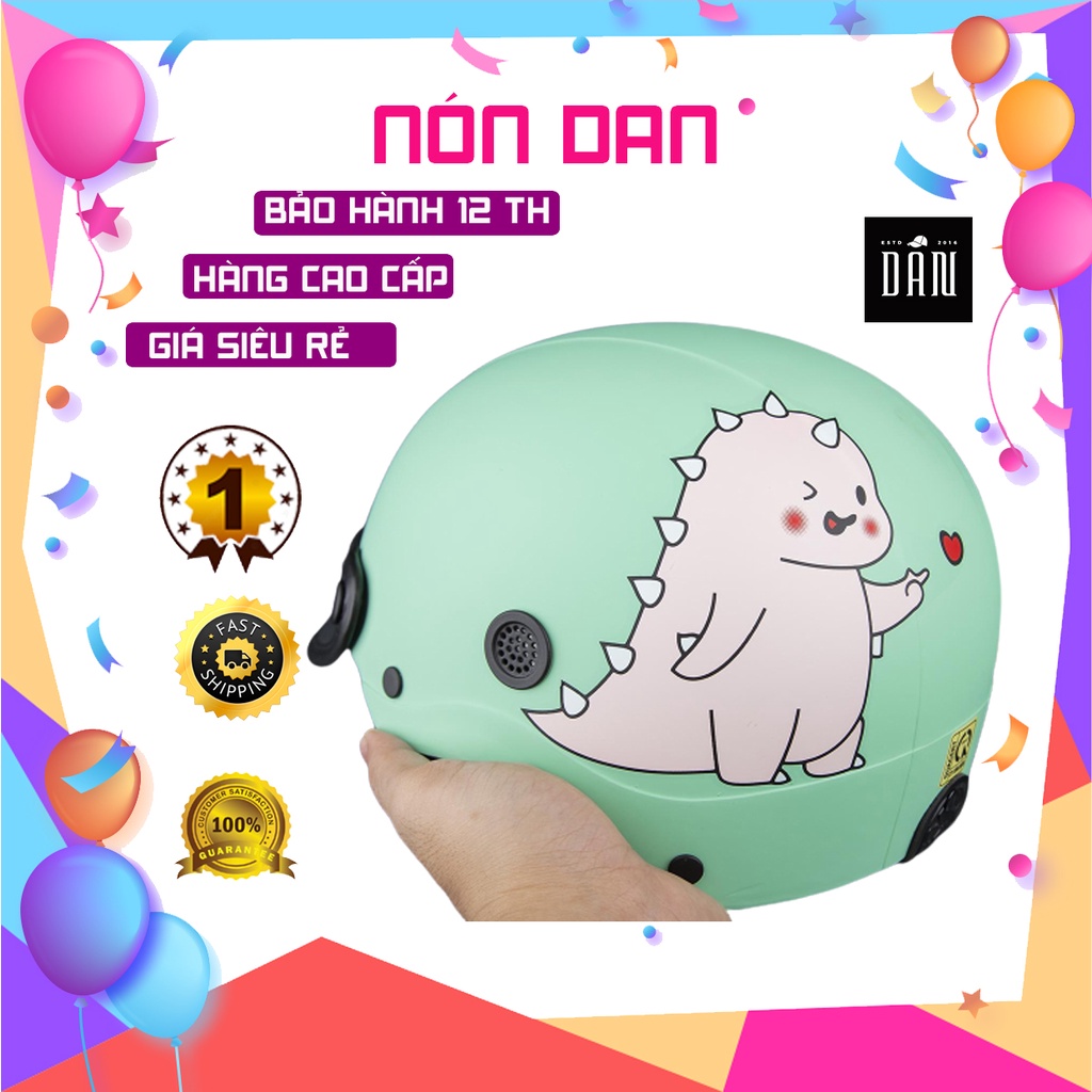 Nón Bảo Hiểm Sơn Khủng Long Trà Sữa Siêu Kute