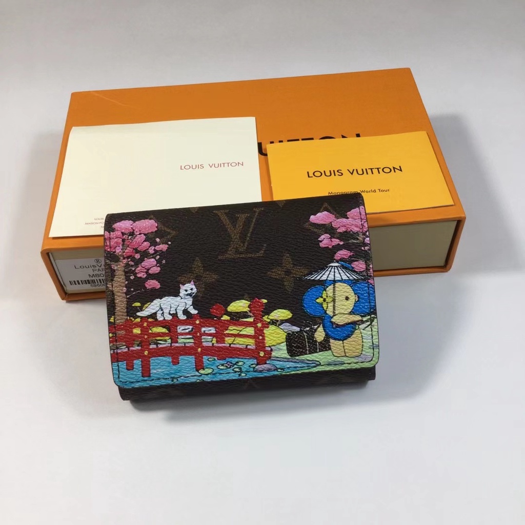 Sẵn sàng giao hàng Ví ngắn mới dành cho nữ của Louis Vuitton LV có hộp M80873