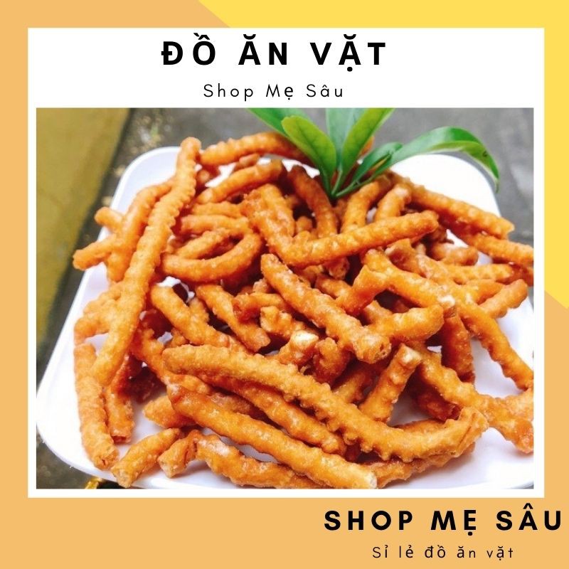500g Quẩy Sâu Gừng 💖 FREESHIP 💖 Quẩy Sâu Gừng Giòn Ngon, Date Mới Nhất