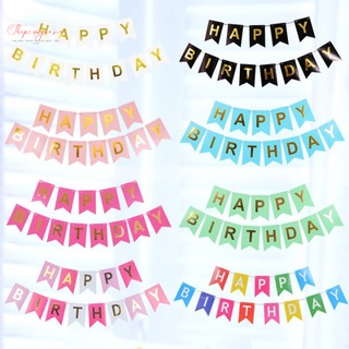 Dây chữ happy birthday- dây treo chữ sinh nhật bằng giấy kiểu đuôi cá