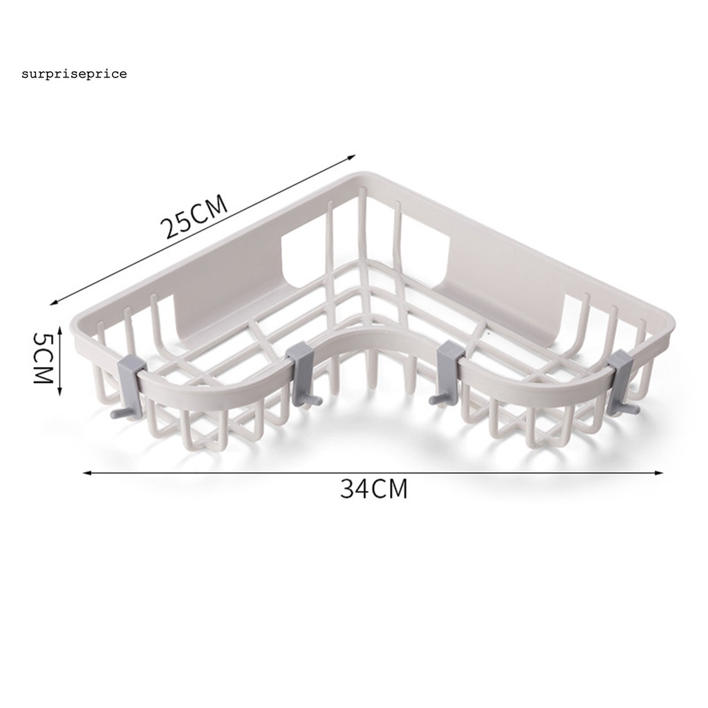 Kệ đựng đồ gắn góc tường nhà tắm chống biến dạng liền mạch