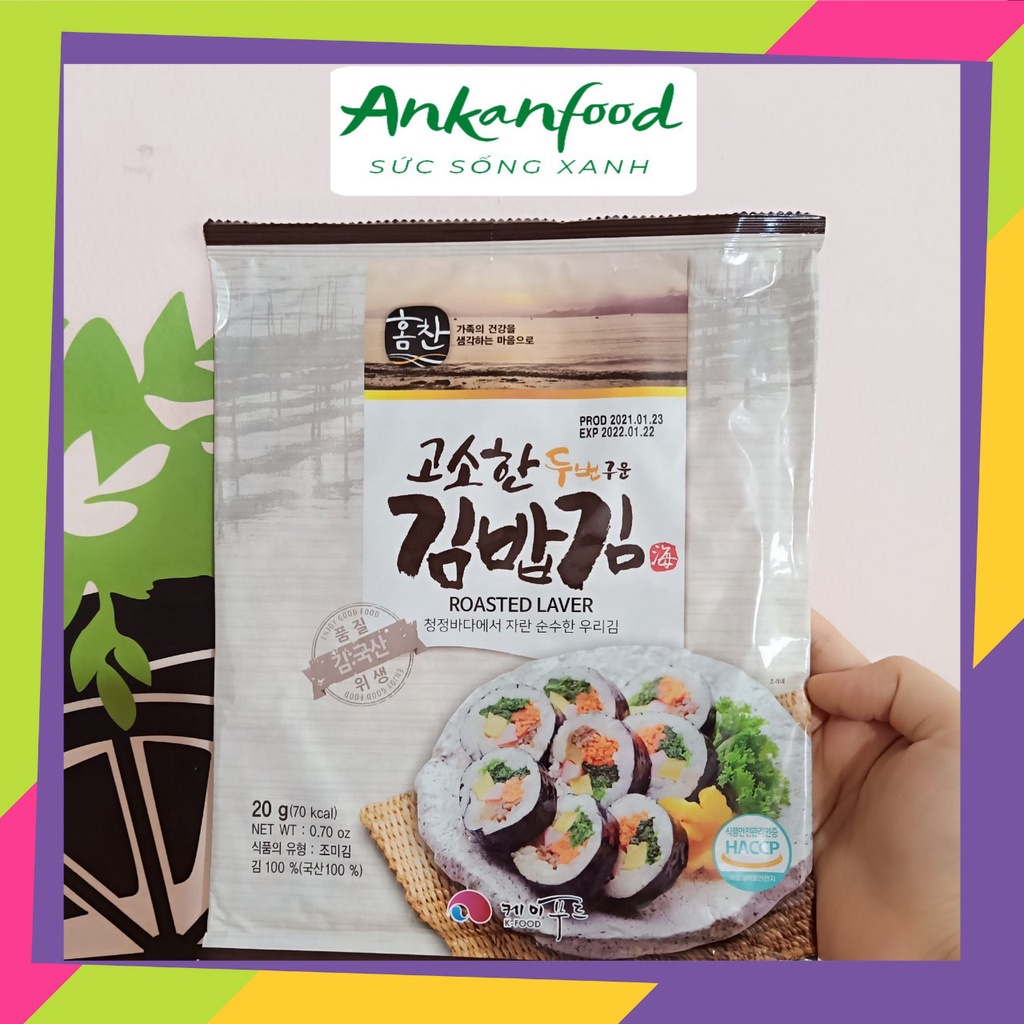 Rong biển cuộn cơm, Kimbap Hàn Quốc K-Food 10 lá AnKanFood