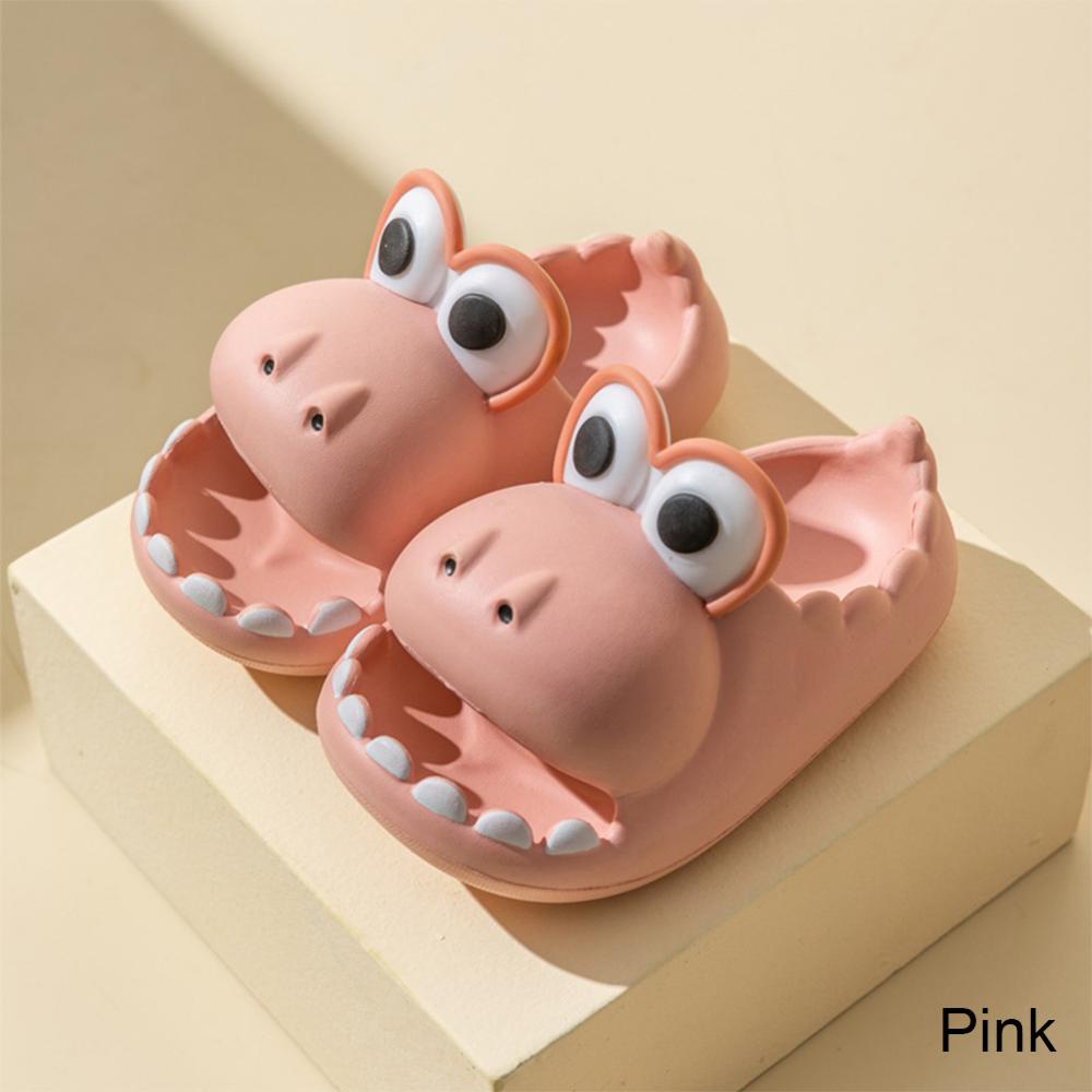 Dép Phát Sáng Dép Nhựa EVA Mềm Chống Trượt Họa Tiết Khủng Long Xinh Xắn Cho Nữ