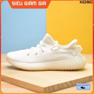 Giày thể thao YZ 350 V2 Triple White trắng full siêu đẹp, hiện đại dành cho nam nữ