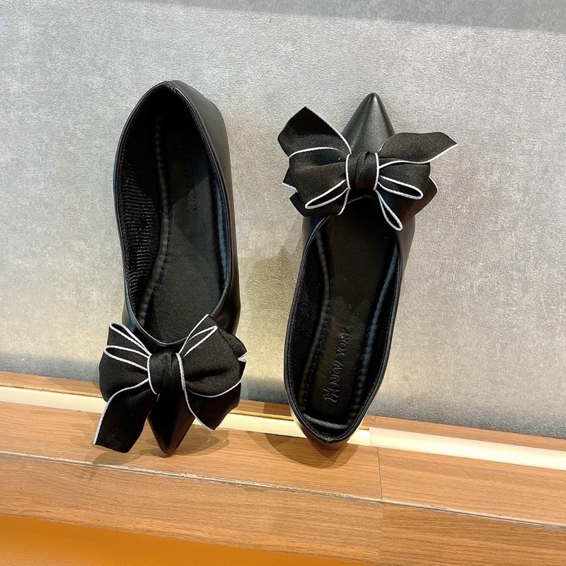 GIÀY BÚP BÊ NƠ LỤA SIÊU TO