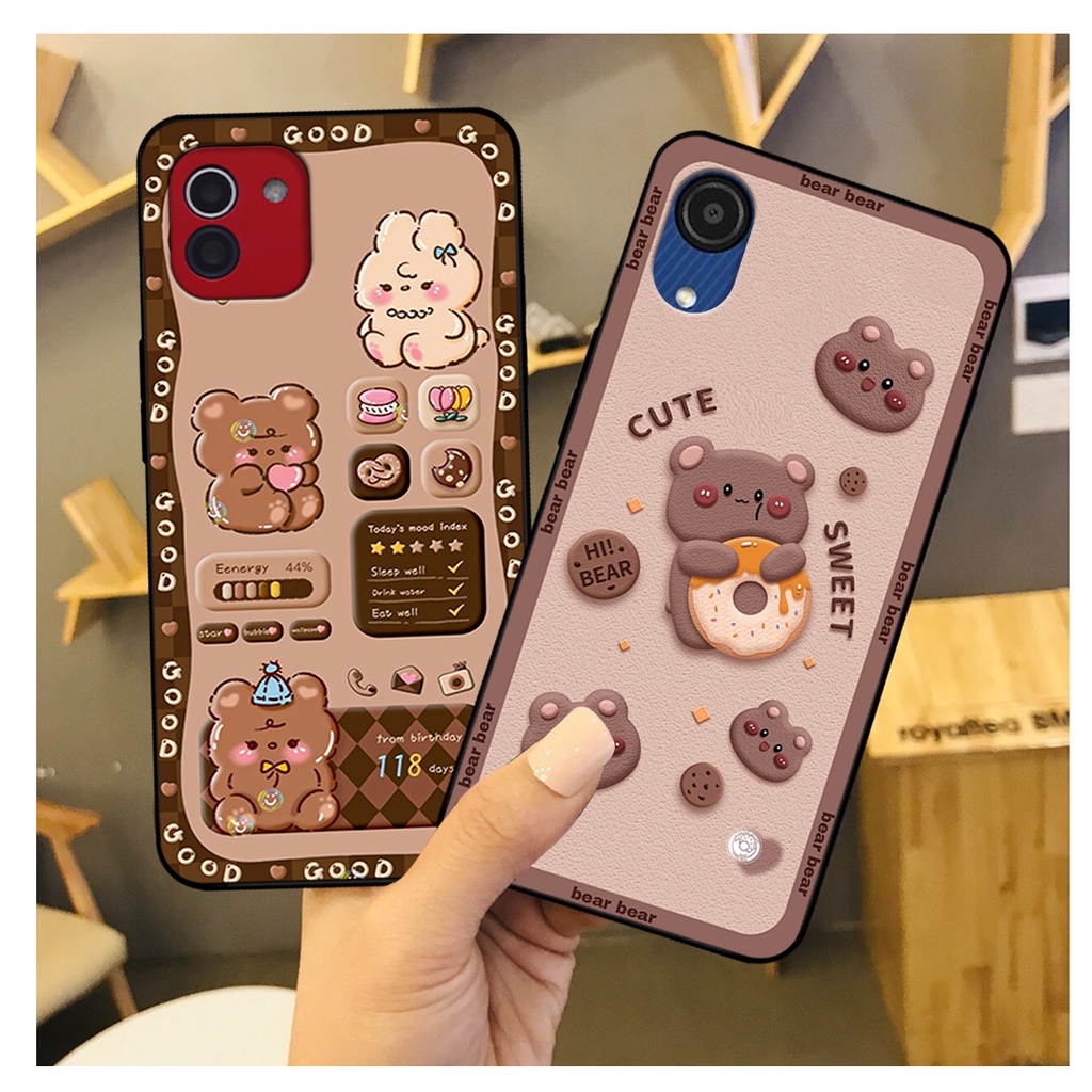 Ốp lưng Samsung A03 - Samsung A03 Core in hình gấu bear dễ thương, bền đẹp