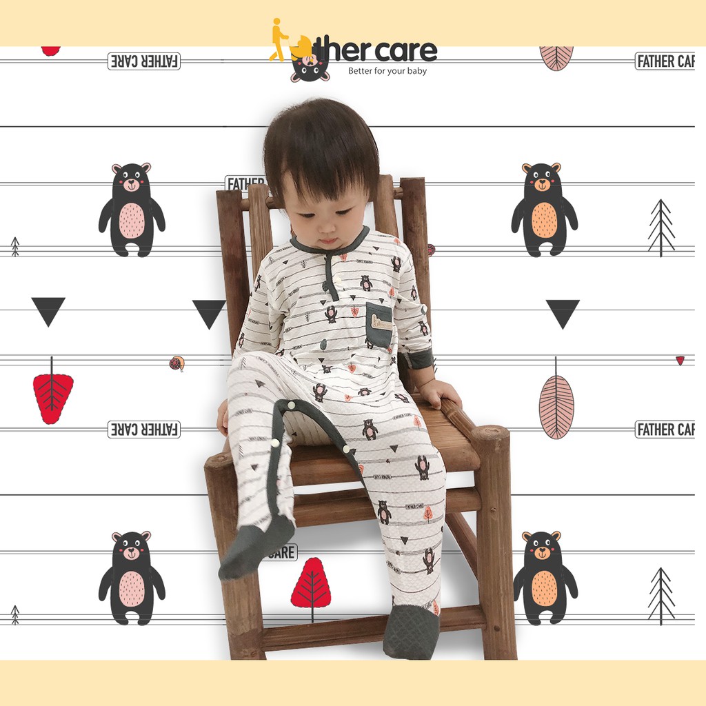 Body FatherCare sơ sinh Nẹp trụ DT - Gấu (Họa tiết) FC841