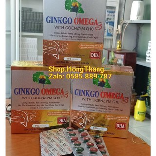 Ginkgo Omega 3 viên uống hoạt huyết dưỡng não hộp 100 viên
