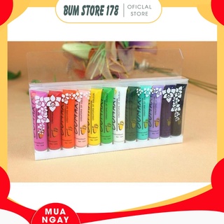 Combo 12 tuýp bột màu vẽ móng Oumaxi 12ml/tuýp