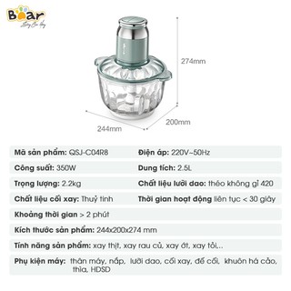 Máy xay thịt Bear QSJ-C04R8