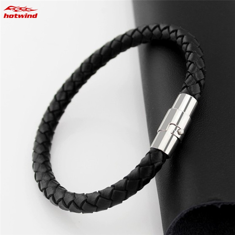 Vòng Tay Da Kiểu Dáng Đơn Giản 3mm