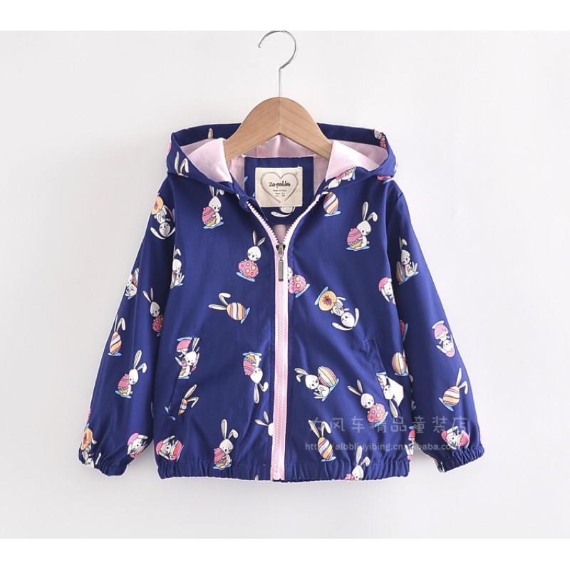 Áo khoác gió cao cấp bé gái .