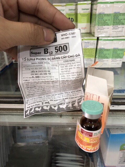 DINH DƯỠNG CHO GÀ ĐÁ SUPER B12 500