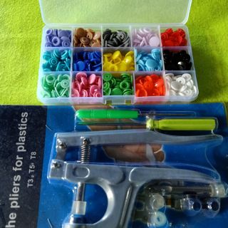 Bộ kềm bấm nút nhựa 220k