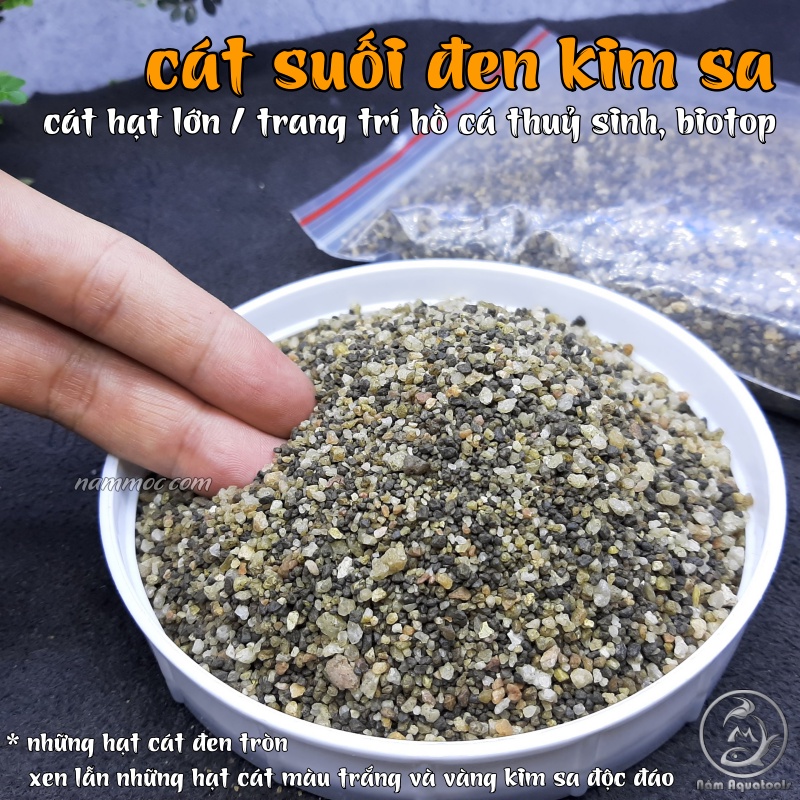 Cát Suối Nâu Vàng Hạt Lớn  || Cát Thiên Nhiên Trang Trí Bể Cá Cảnh, Bể Thuỷ Sinh