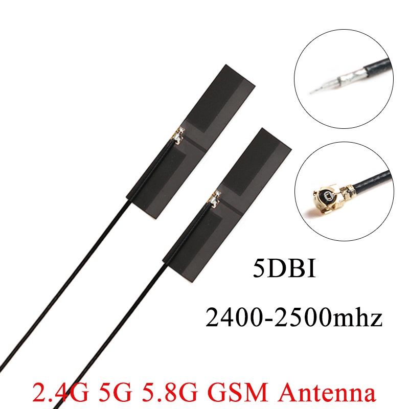 Set 5 Ăng Ten 2.4G 5G 5.8G 5dbi Kết Nối Bluetooth Linh Hoạt Chống Nước IPX