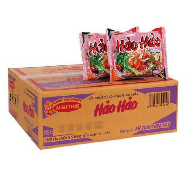 ( 1 Thùng ) Mì Hảo Hảo Chua Cay 30x75g