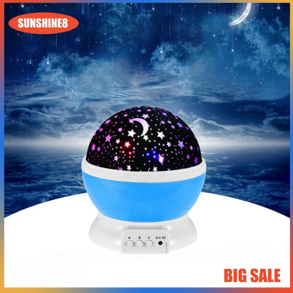 【SUN】Rotating Dream Projector Lamp Starry Night Light Colorful Starry Sky Lamp