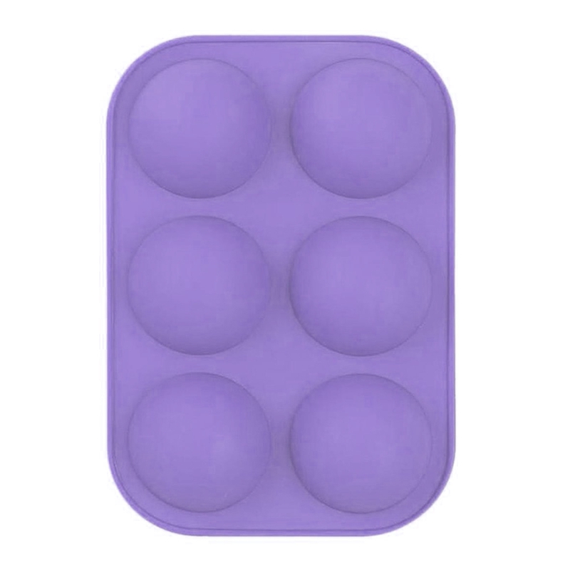 Khuôn Silicone Làm Bánh 6 Ngăn Hình Bán Cầu