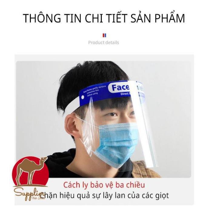 [ CHUYÊN SỈ - GIAO SIÊU TỐC ] Tấm chắn chống giọt bắn trong suốt nhựa PVC - Face Shield Mask